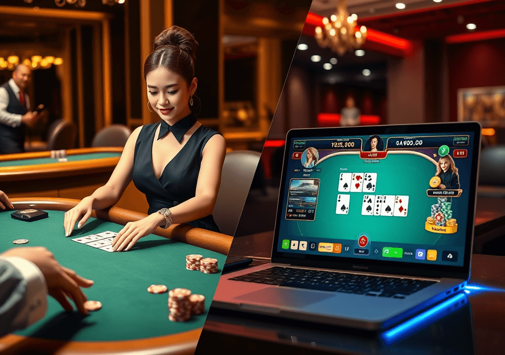 라이브 카지노 vs 온라인 카지노